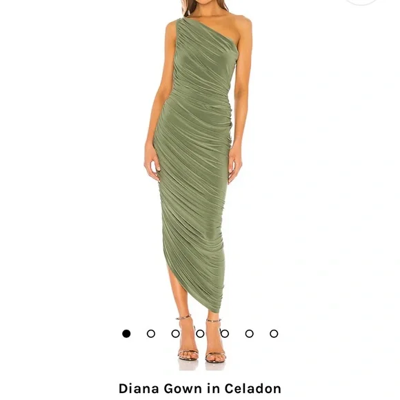 Norma Kamali Diana Gown - Celadon / size XS